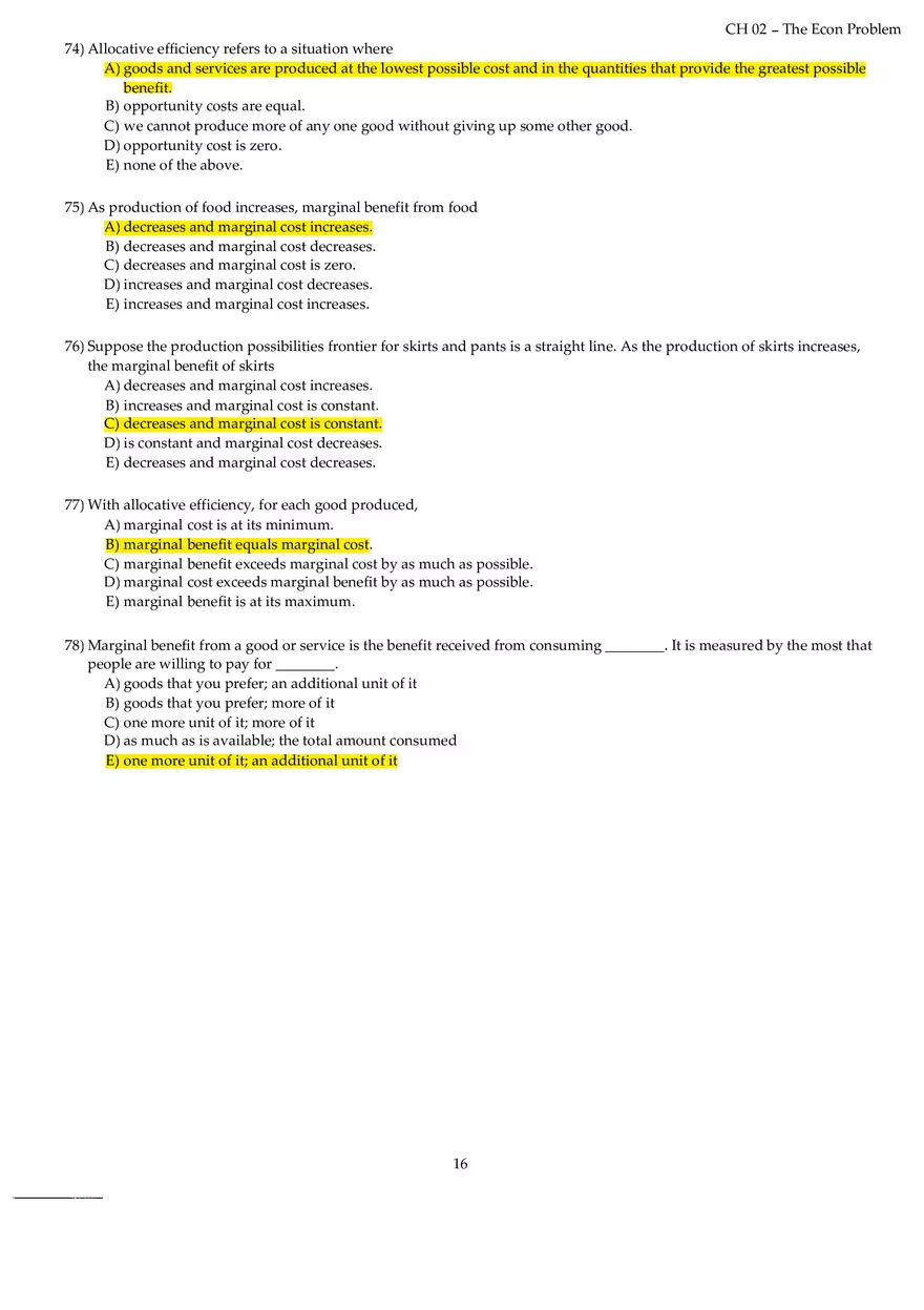 Chapter 02 The Econ Problem Answers Part 2 - Page 7