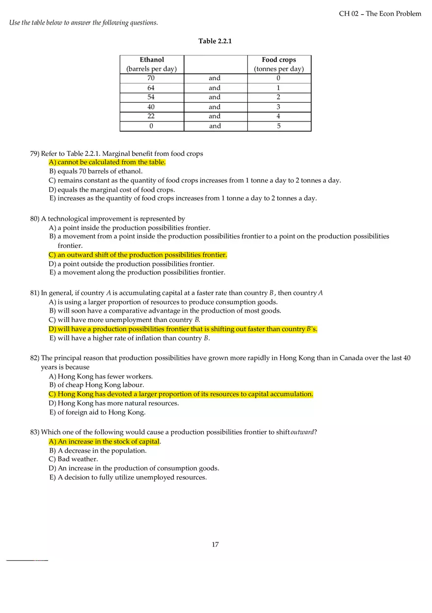 Chapter 02 The Econ Problem Answers Part 2 - Page 8