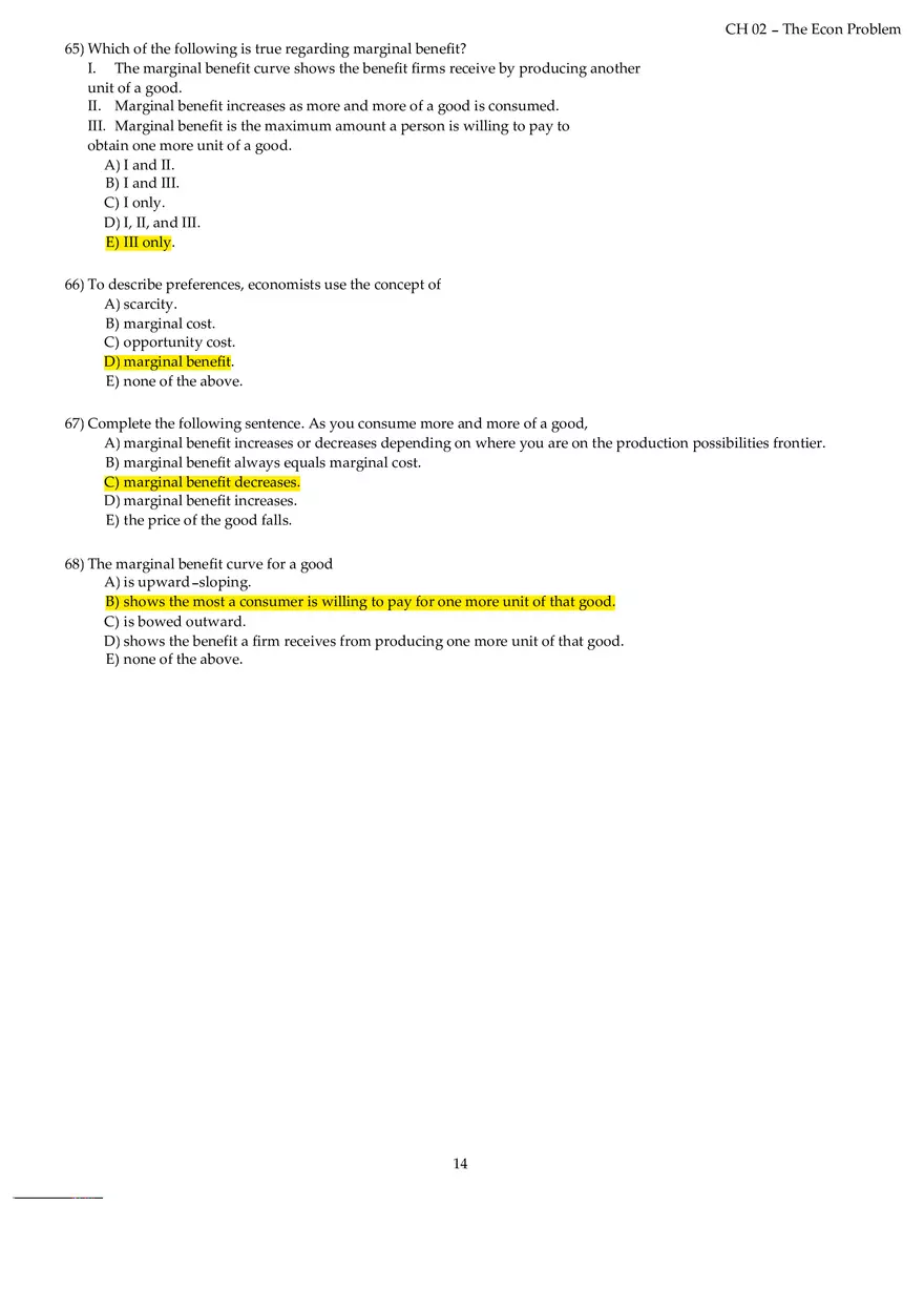 Chapter 02 The Econ Problem Answers Part 2 - Page 5