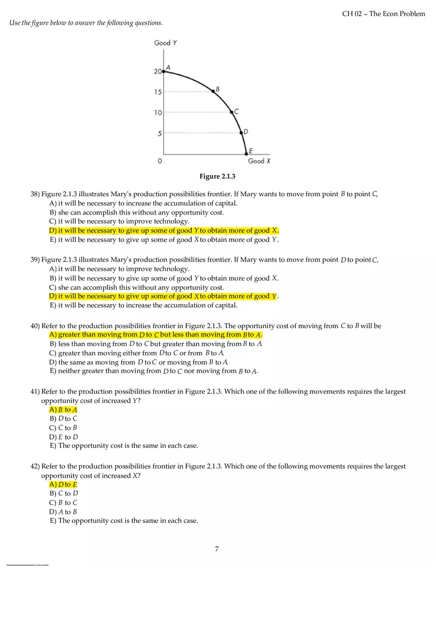 Chapter 02 The Econ Problem Answers Part 1 - Page 7
