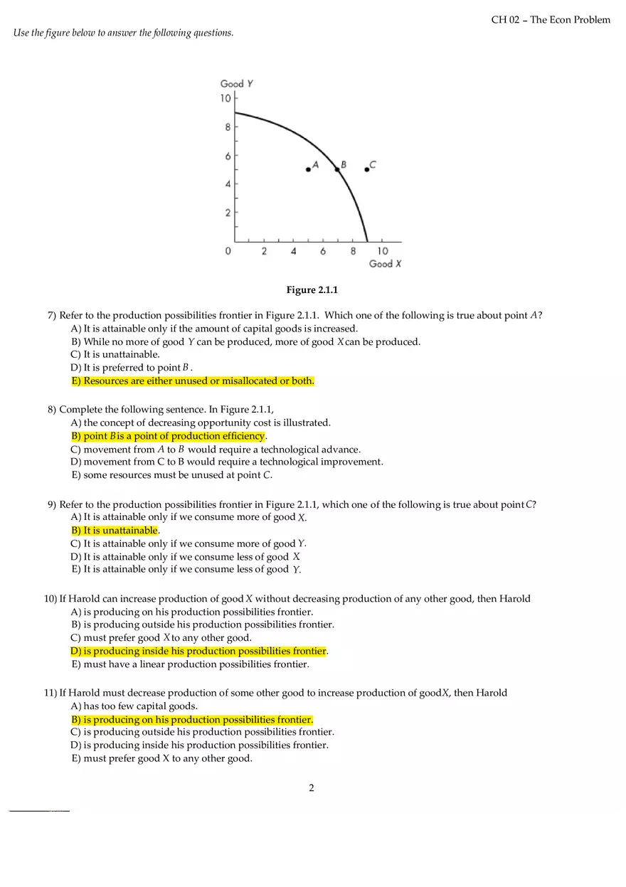 Chapter 02 The Econ Problem Answers Part 1 - Page 2