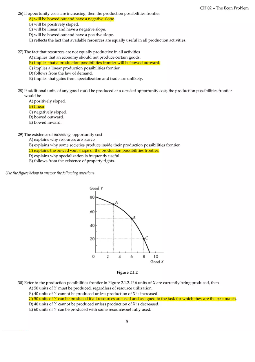 Chapter 02 The Econ Problem Answers Part 1 - Page 5
