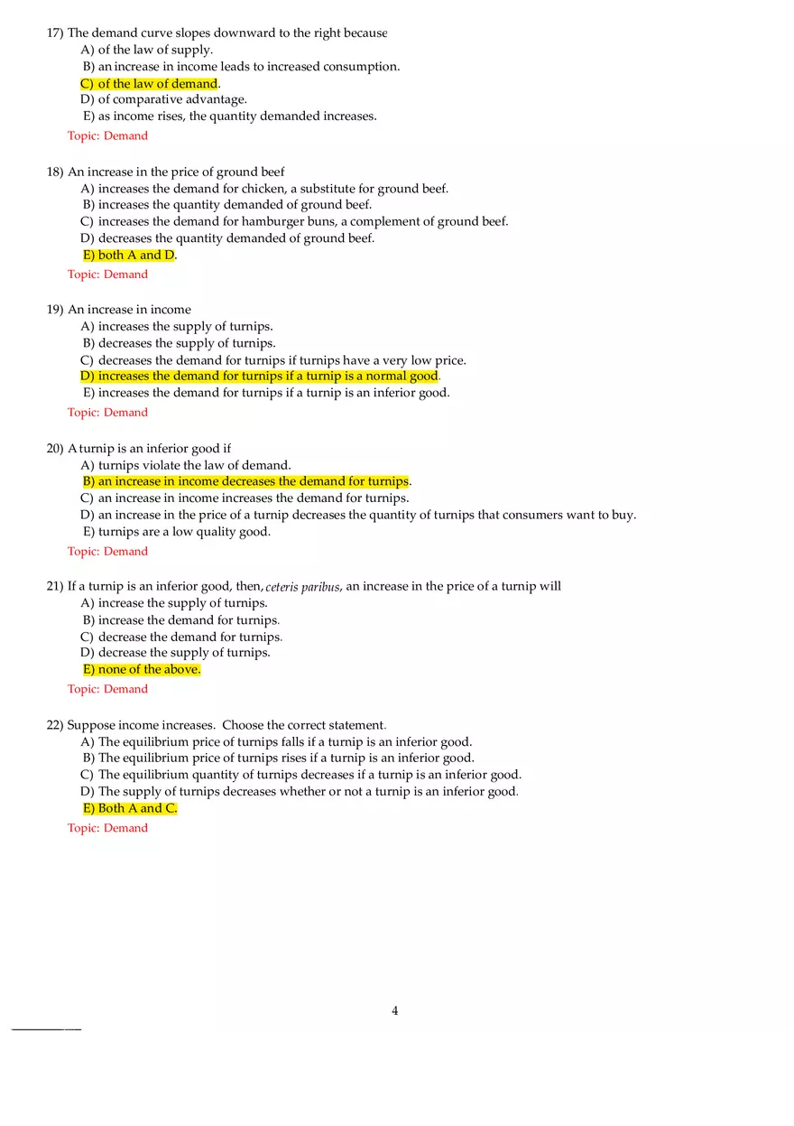 Chapter 3 Demand and Supply Answers Part 1 - Page 4