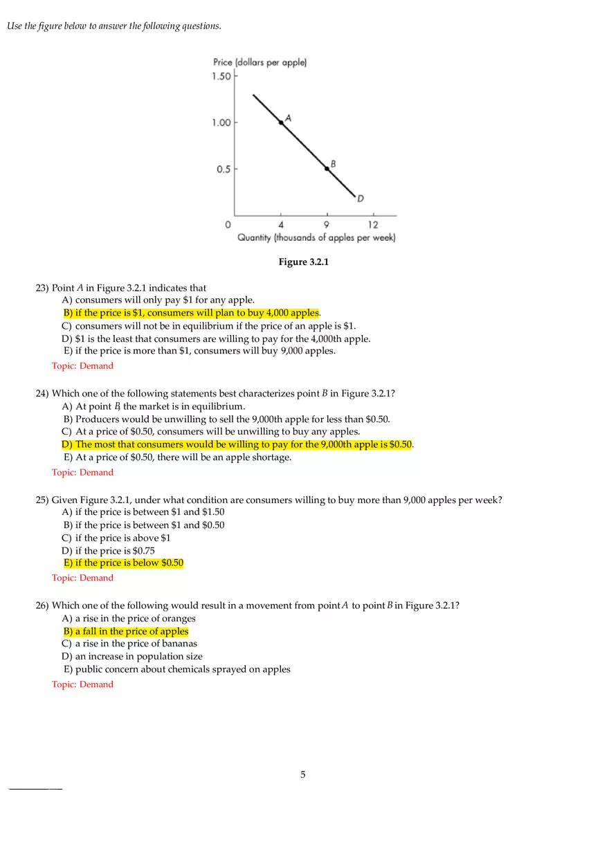 Chapter 3 Demand and Supply Answers Part 1 - Page 5