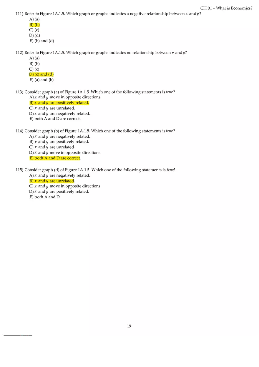 Chapter 01 What is Economics Answers Part 2 - Page 9