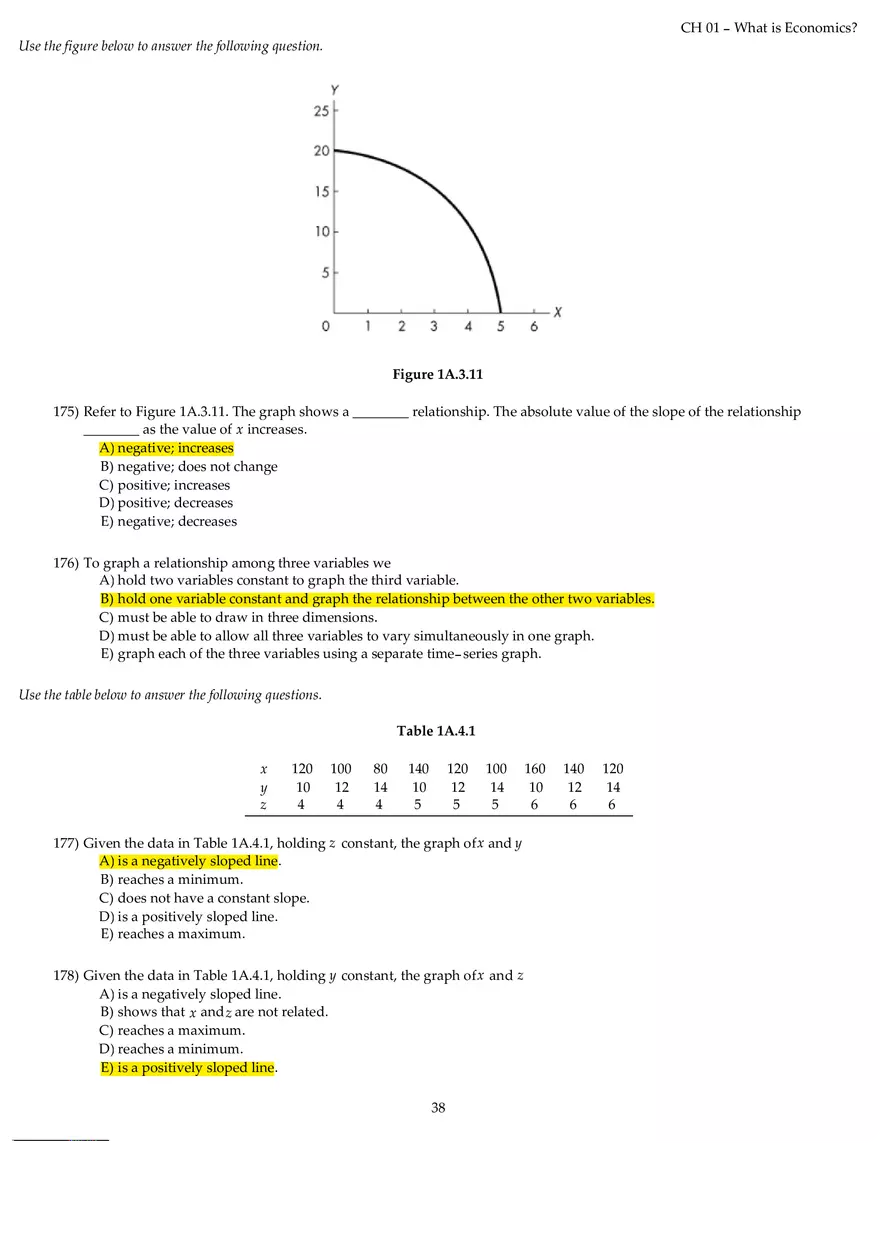 Chapter 01 What is Economics Answers Part 4 - Page 8