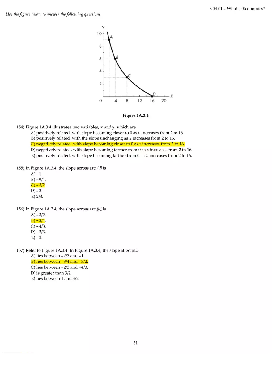 Chapter 01 What is Economics Answers Part 4 - Page 1