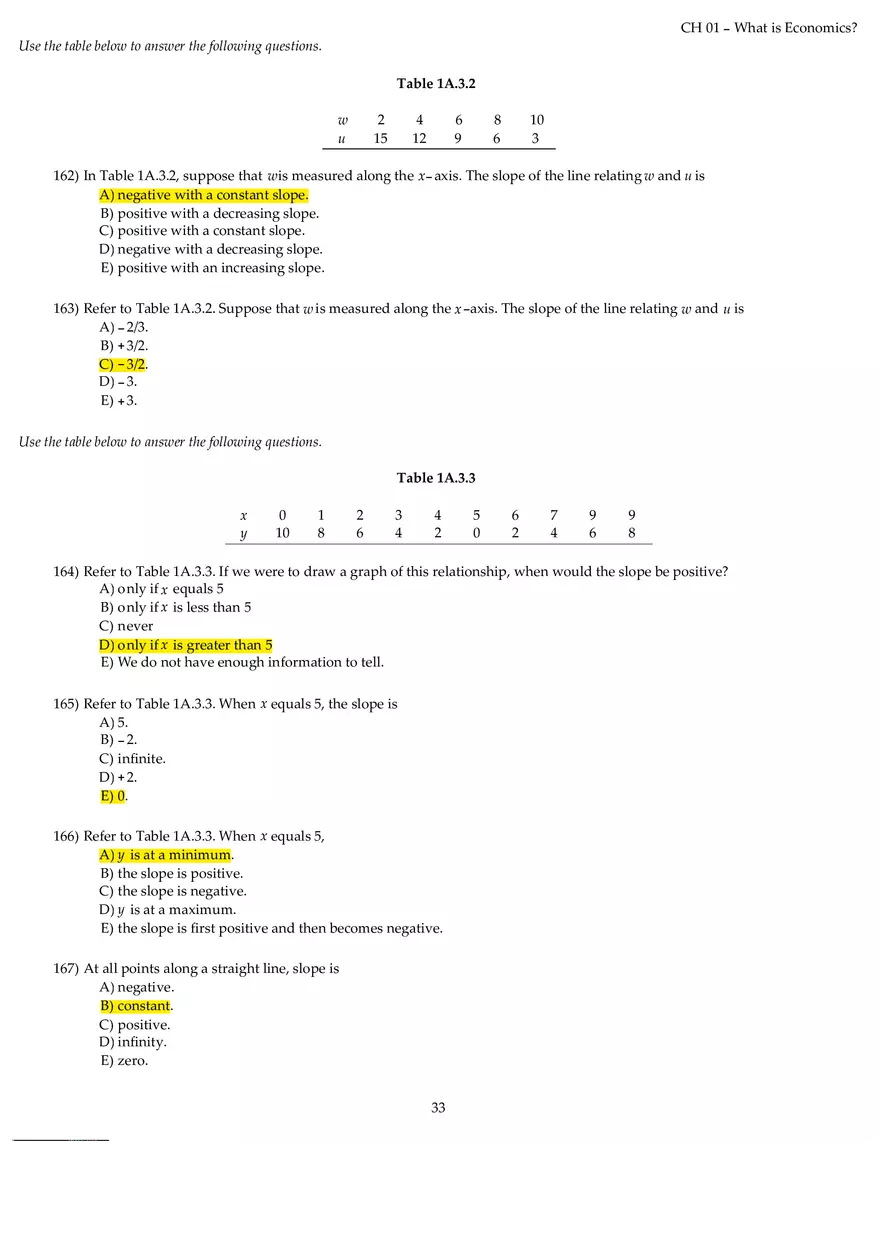 Chapter 01 What is Economics Answers Part 4 - Page 3