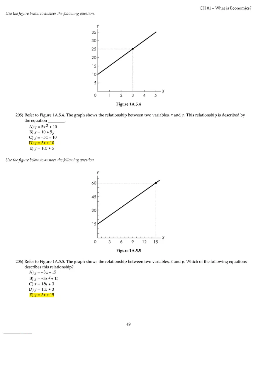 Chapter 01 What is Economics Answers Part 5 - Page 9