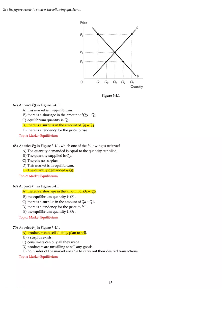 Chapter 3 Demand and Supply Answers Part 2 - Page 5