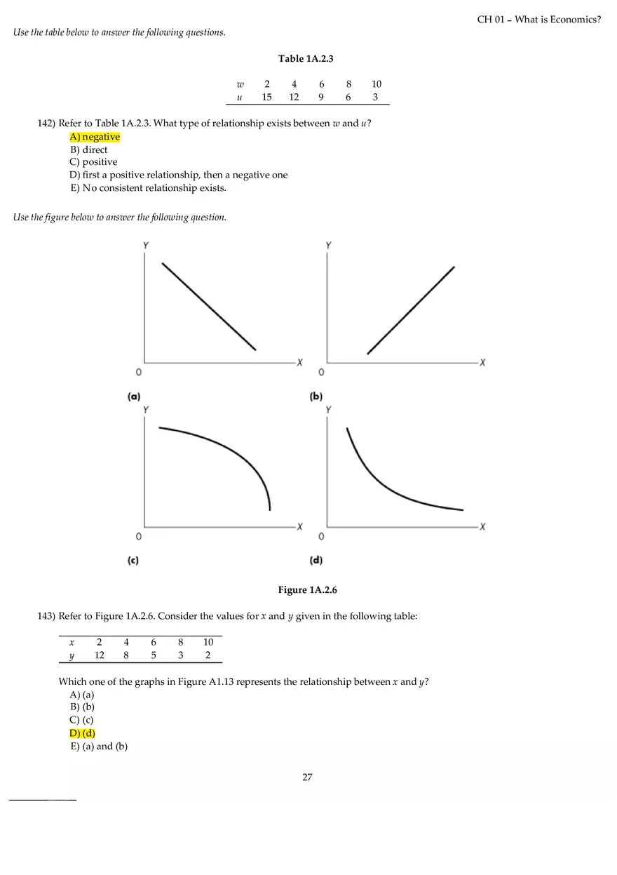 Chapter 01 What is Economics Answers Part 3 - Page 7