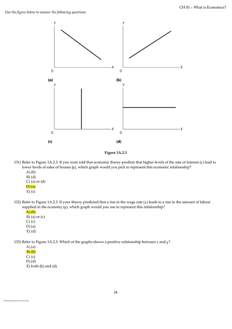 Chapter 01 What is Economics Answers Part 3 - Page 4