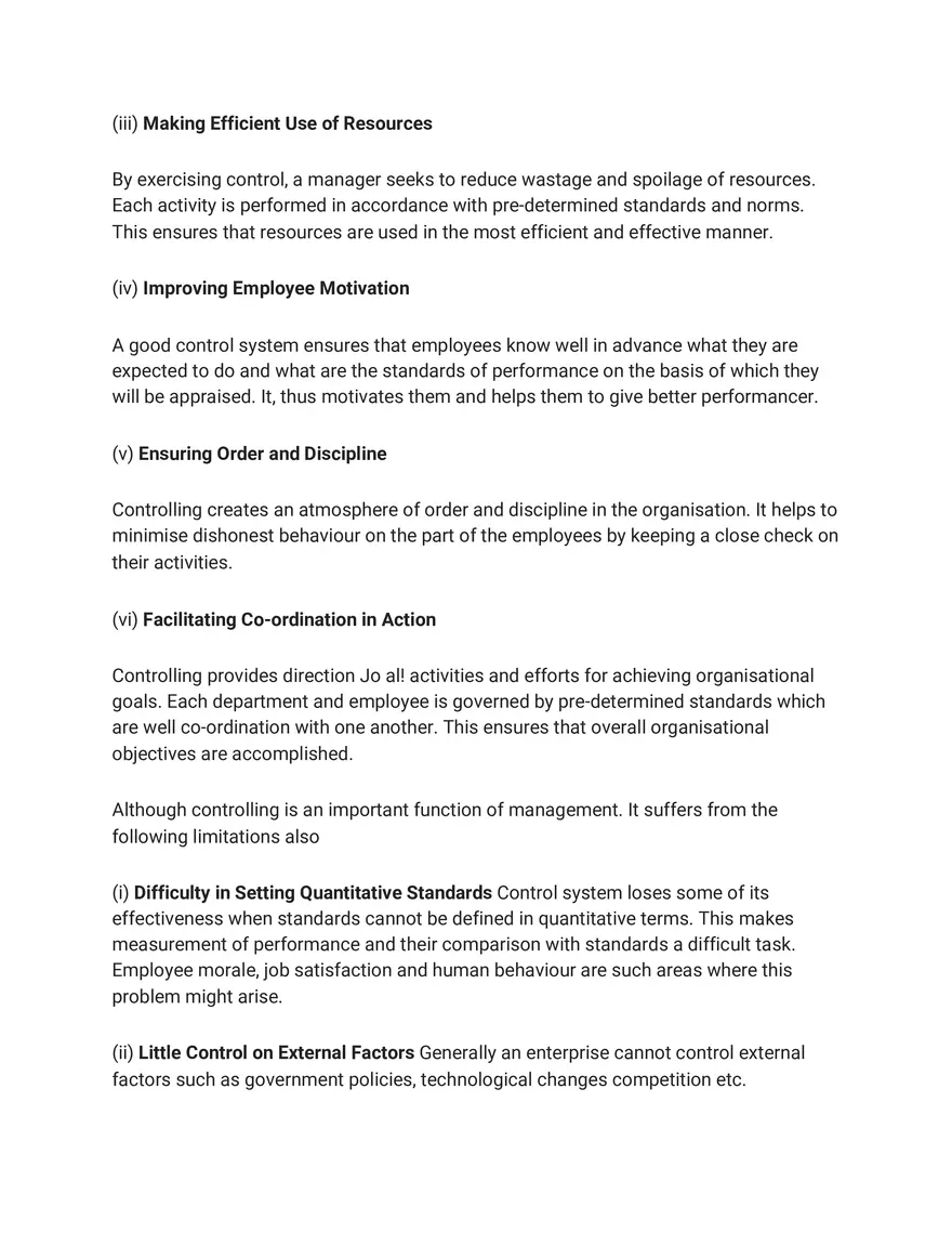 Solutions for Business Studies Chapter 8 Controlling Long Answer - Page 7