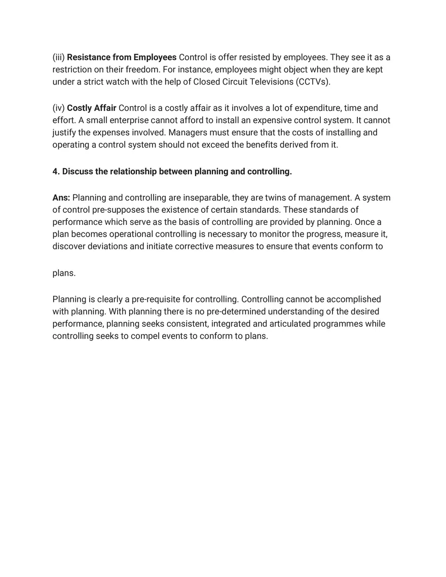 Solutions for Business Studies Chapter 8 Controlling Long Answer - Page 8