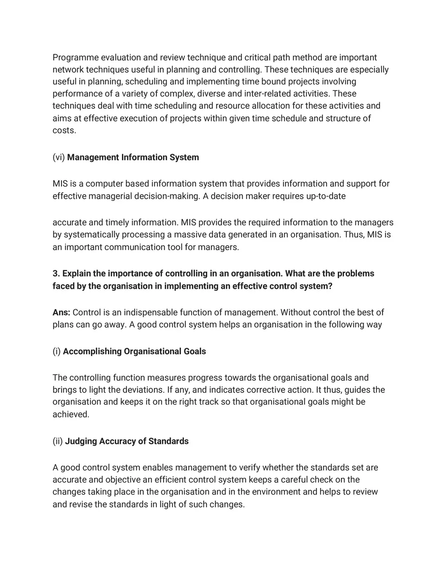 Solutions for Business Studies Chapter 8 Controlling Long Answer - Page 6