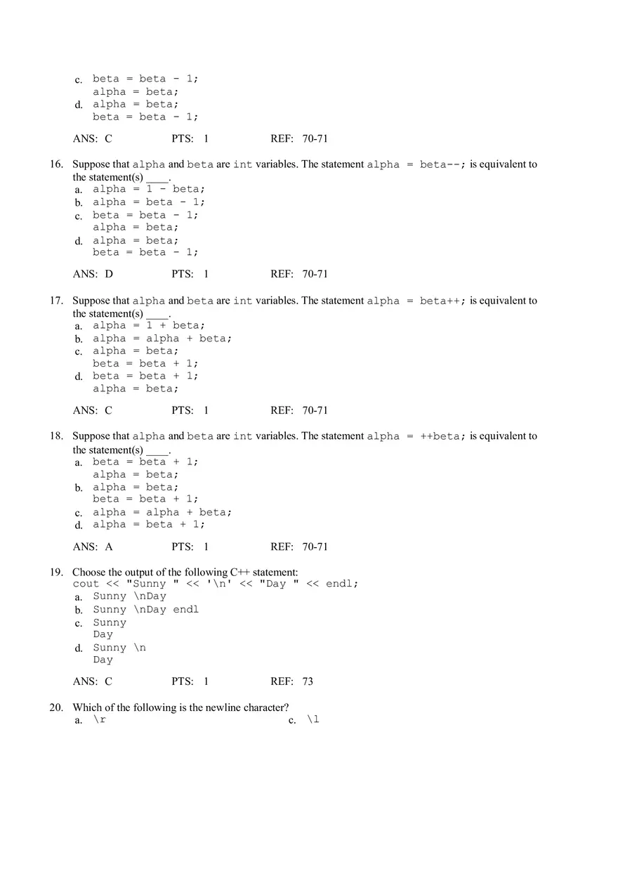 Chapter 2 The Basic Elements of C++ - Page 4