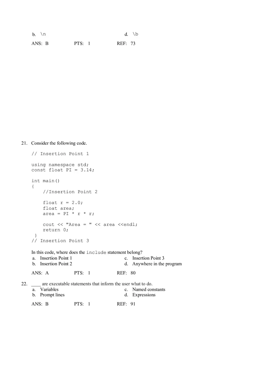 Chapter 2 The Basic Elements of C++ - Page 5
