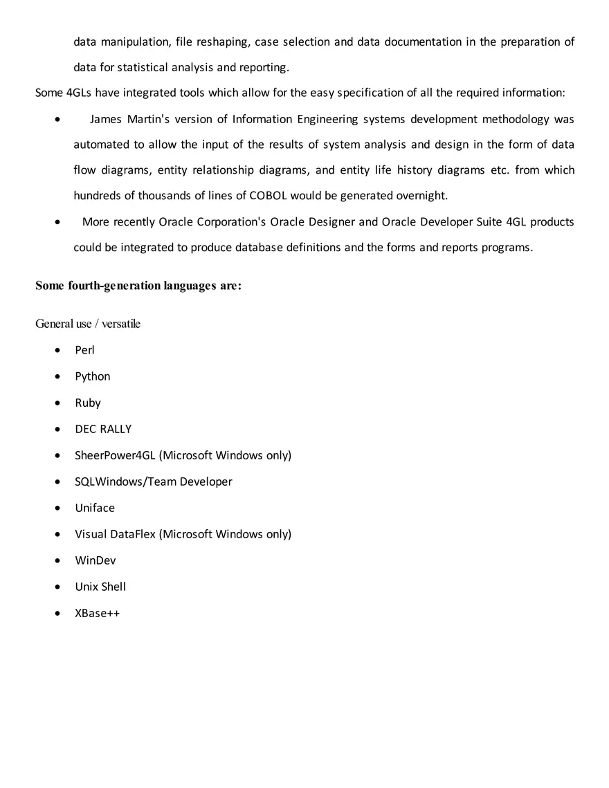 Fourth Generation Languages 4GLs - Page 2