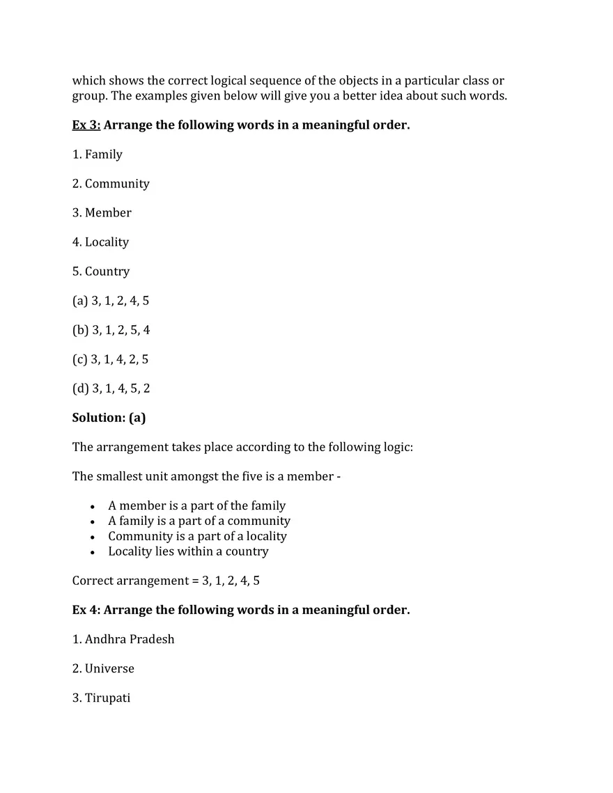 Logical Arrangement of Words - Page 3