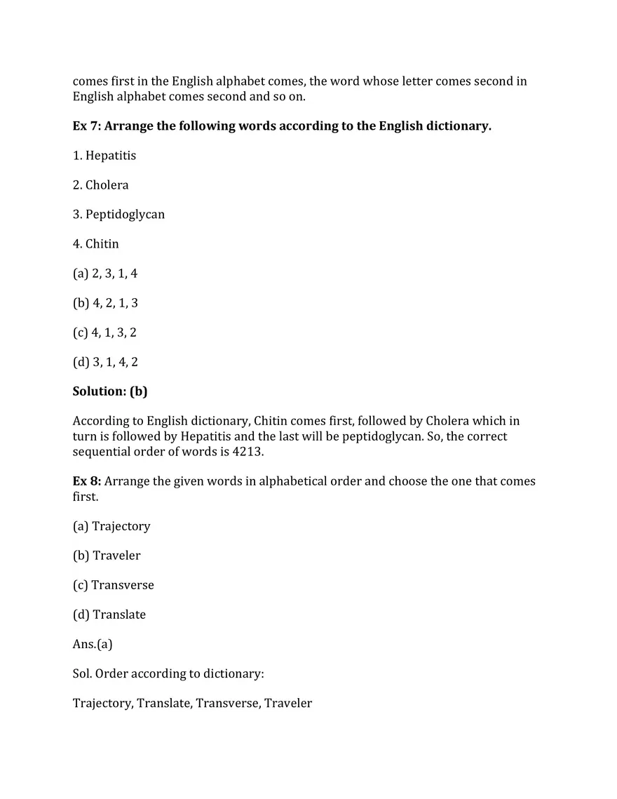Logical Arrangement of Words - Page 6