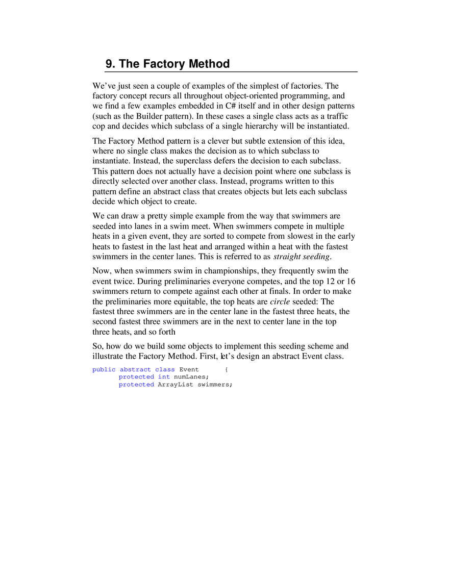 The Factory Method - Page 1