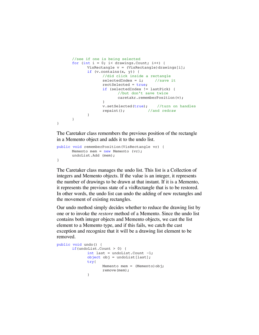 The Memento Pattern - Page 11