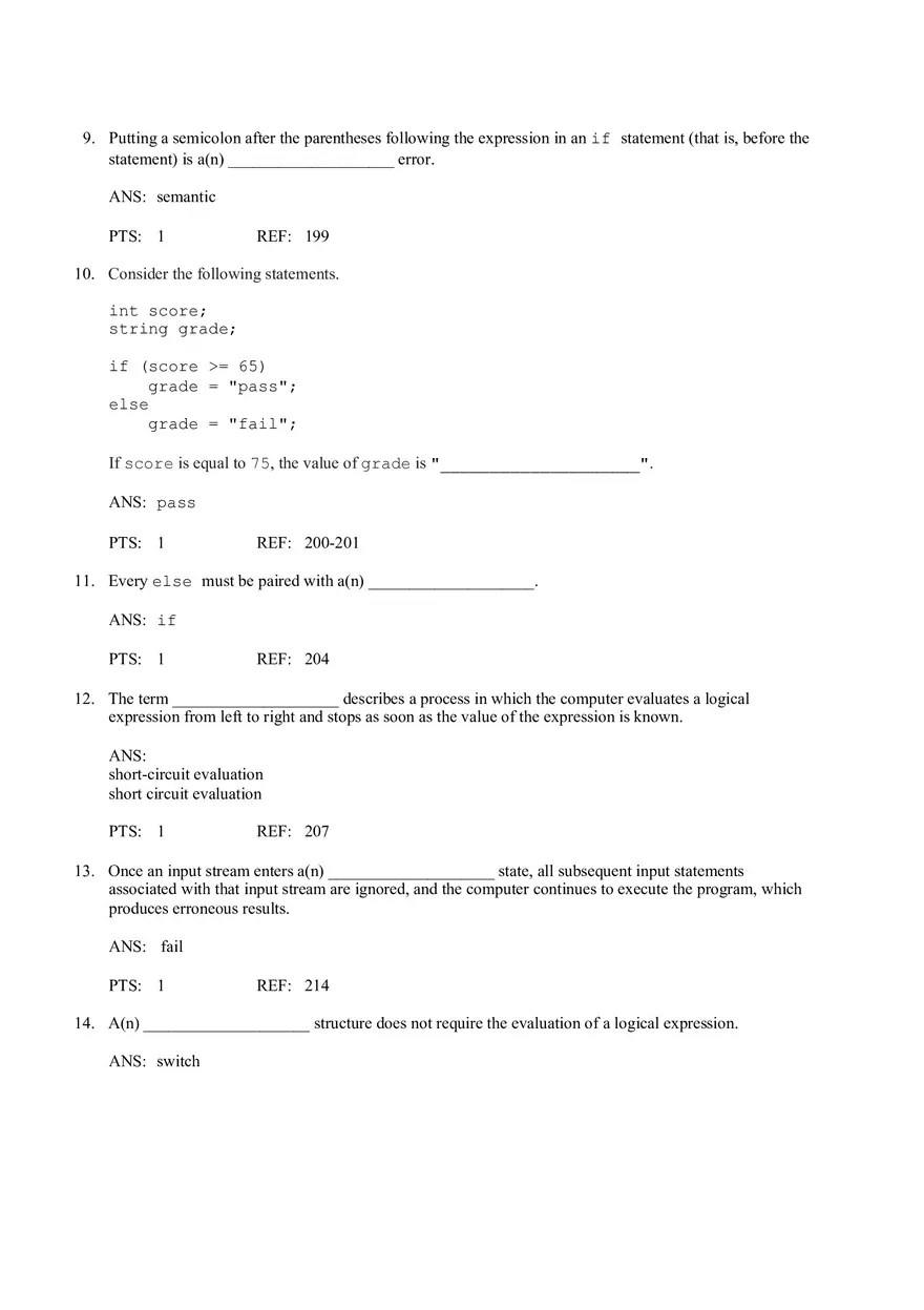 Chapter 4 Control Structures I Selection - Page 9
