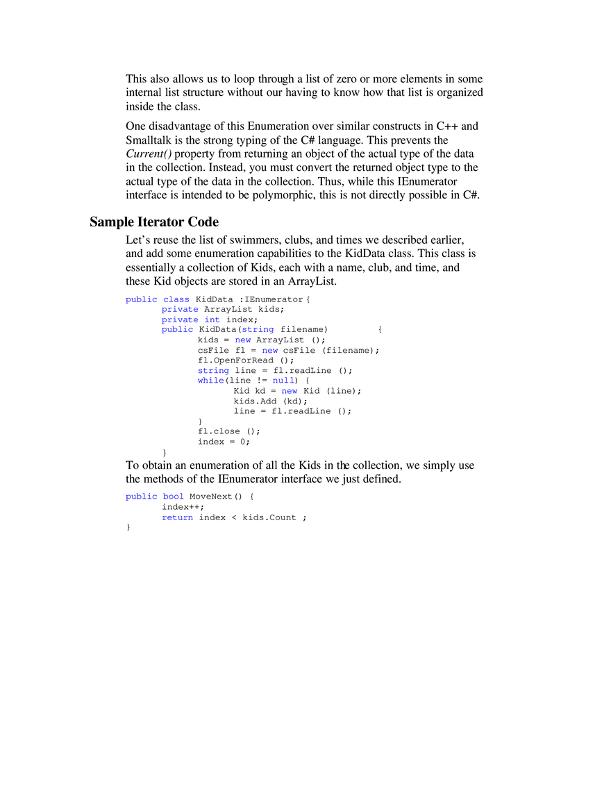 The Iterator Pattern - Page 2