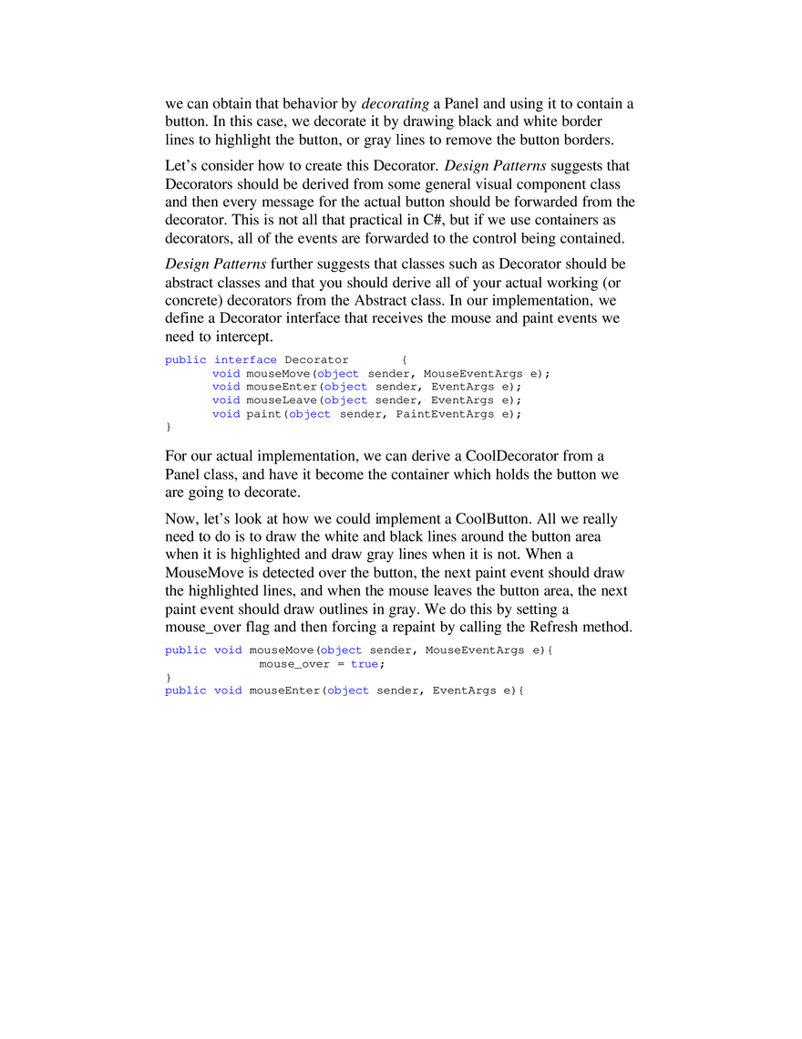 The Decorator Pattern - Page 2