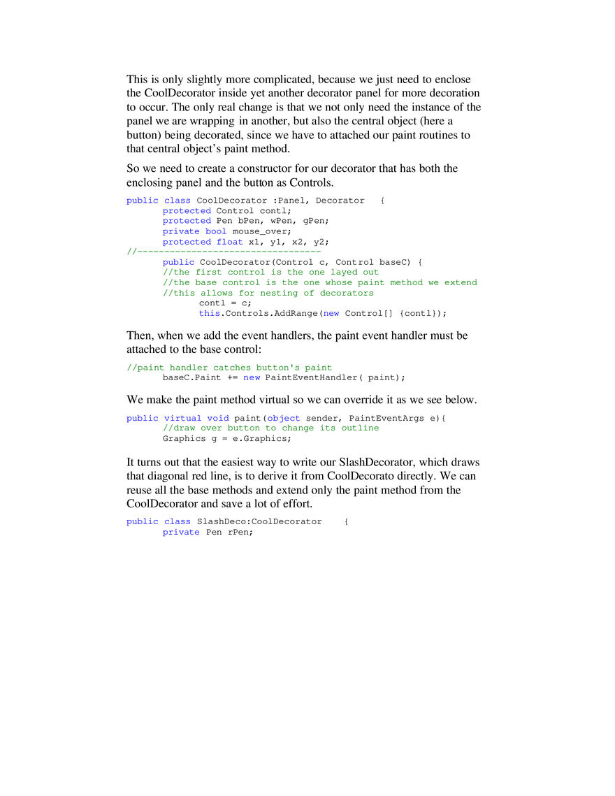 The Decorator Pattern - Page 6