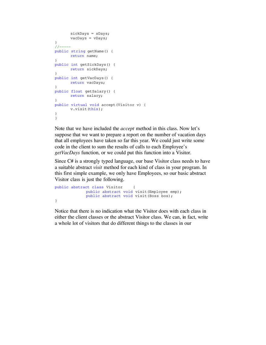 The Visitor Pattern - Page 7