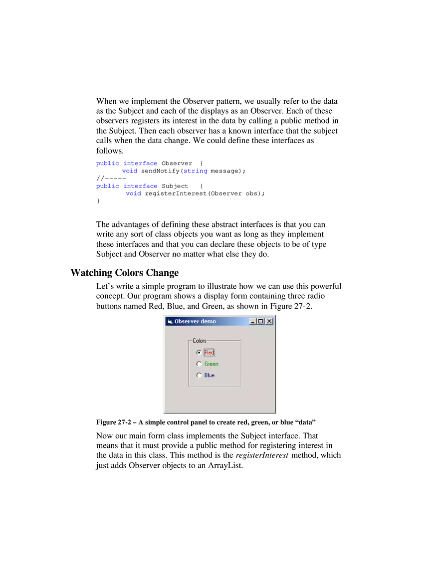 The Observer Pattern - Page 2