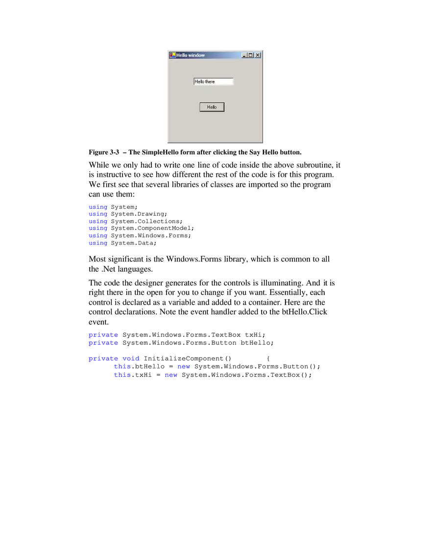 Writing  Windows C# Programs - Page 11
