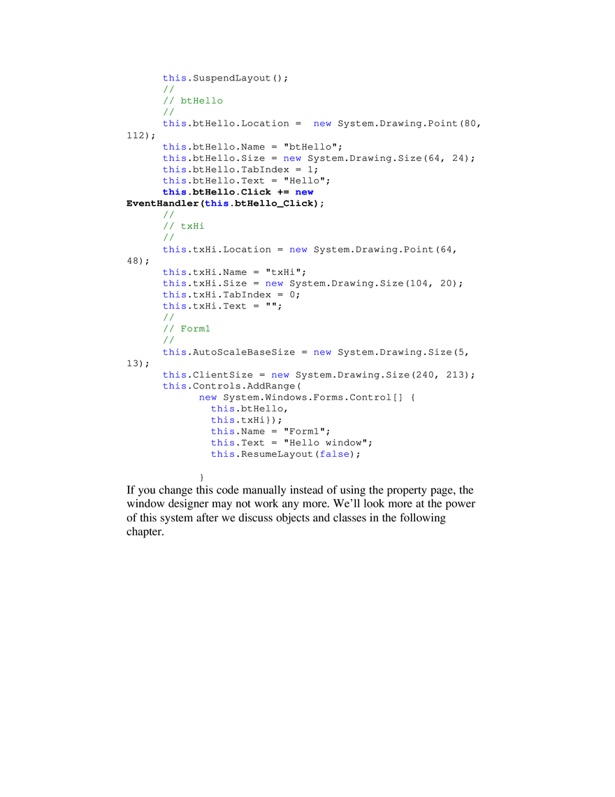 Writing  Windows C# Programs - Page 12