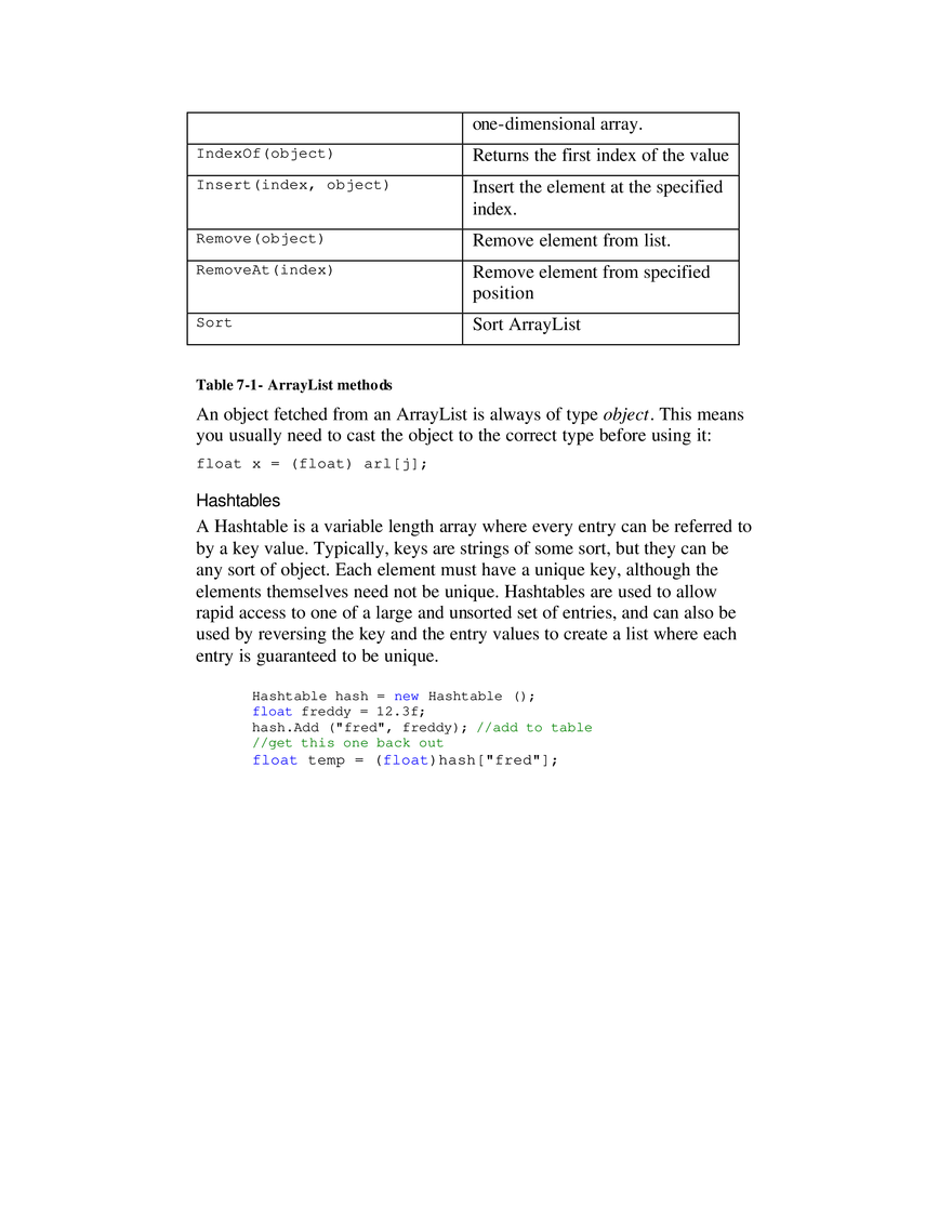 Arrays, Files and Exceptions in C# - Page 7