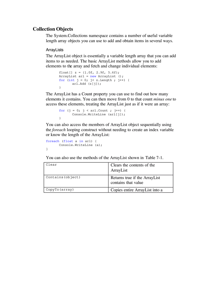 Arrays, Files and Exceptions in C# - Page 2