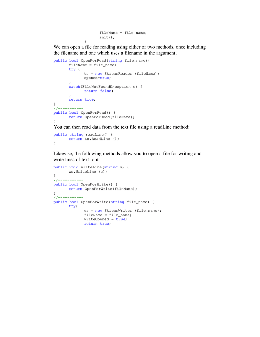 Arrays, Files and Exceptions in C# - Page 3