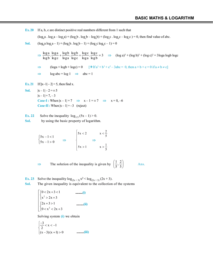 Basic Maths & Logarithm Solved Examples - Page 7