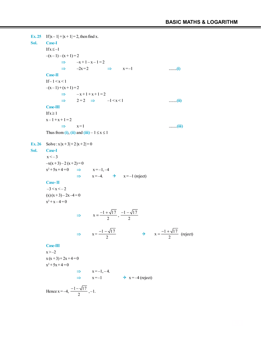 Basic Maths & Logarithm Solved Examples - Page 9