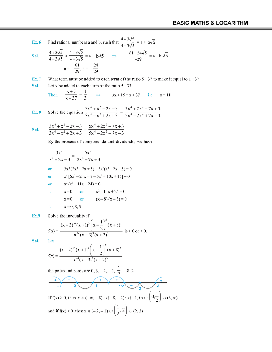 Basic Maths & Logarithm Solved Examples - Page 2