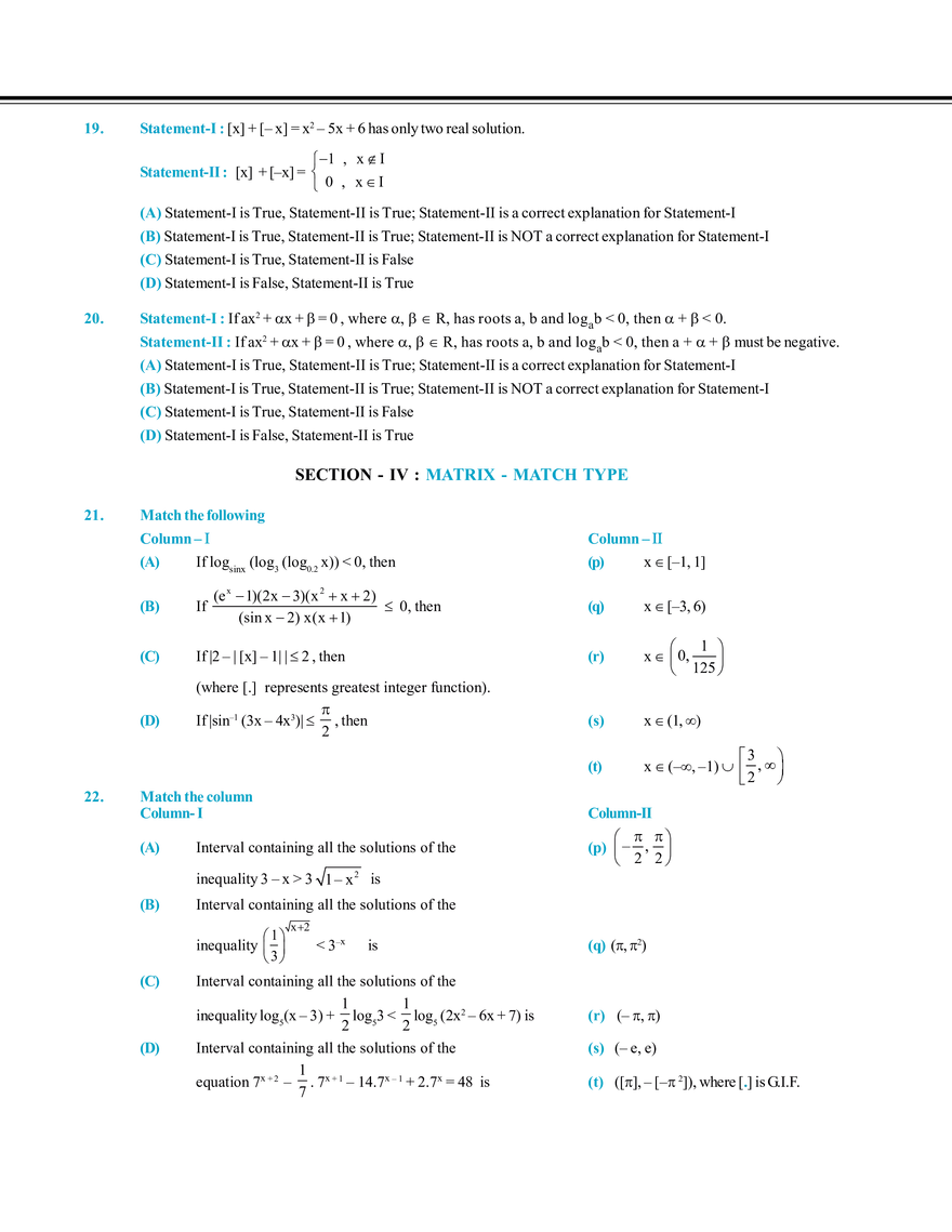 Basic Maths & Logarithm Mock Test - Page 3