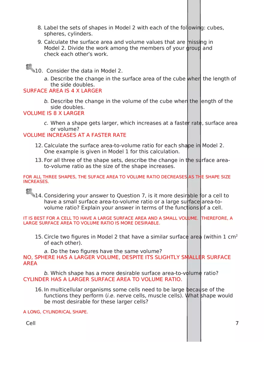 Cell Size Key - Page 7