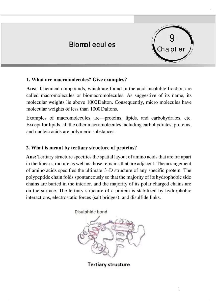 Biomolecules - Page 1