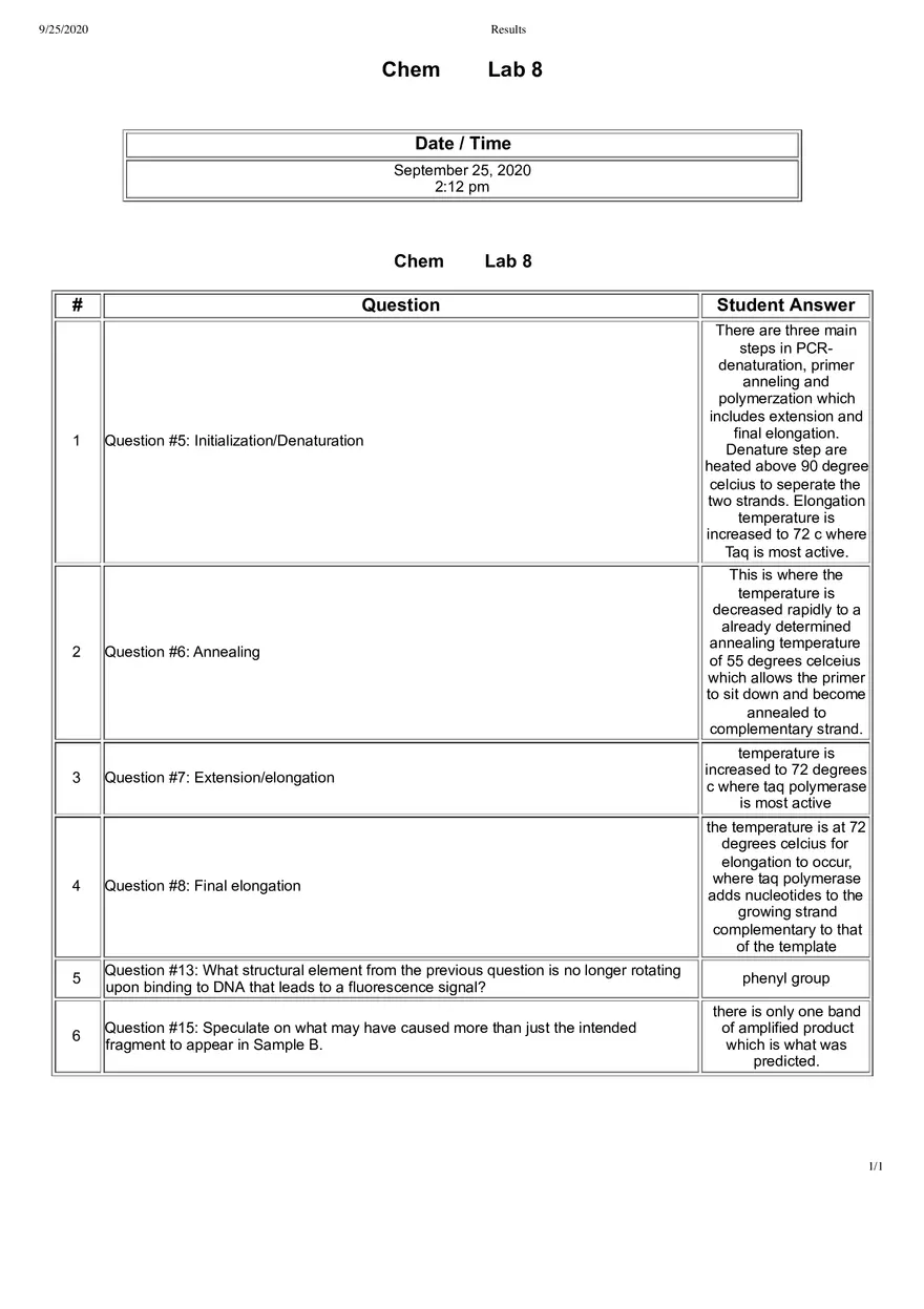 Chemistry Lab 8 - Page 1
