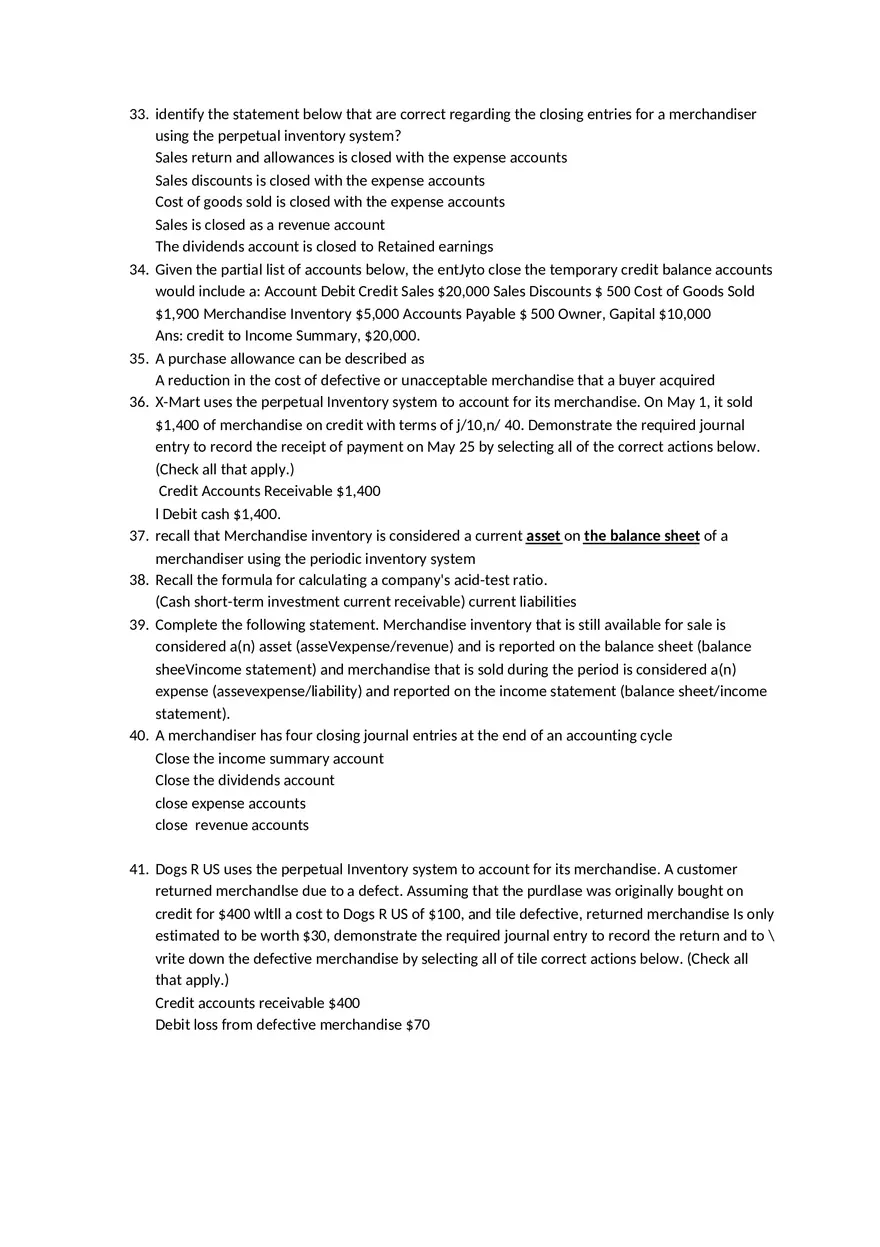 Determine Which of the Following Statements about Merchandise is Correct - Page 4