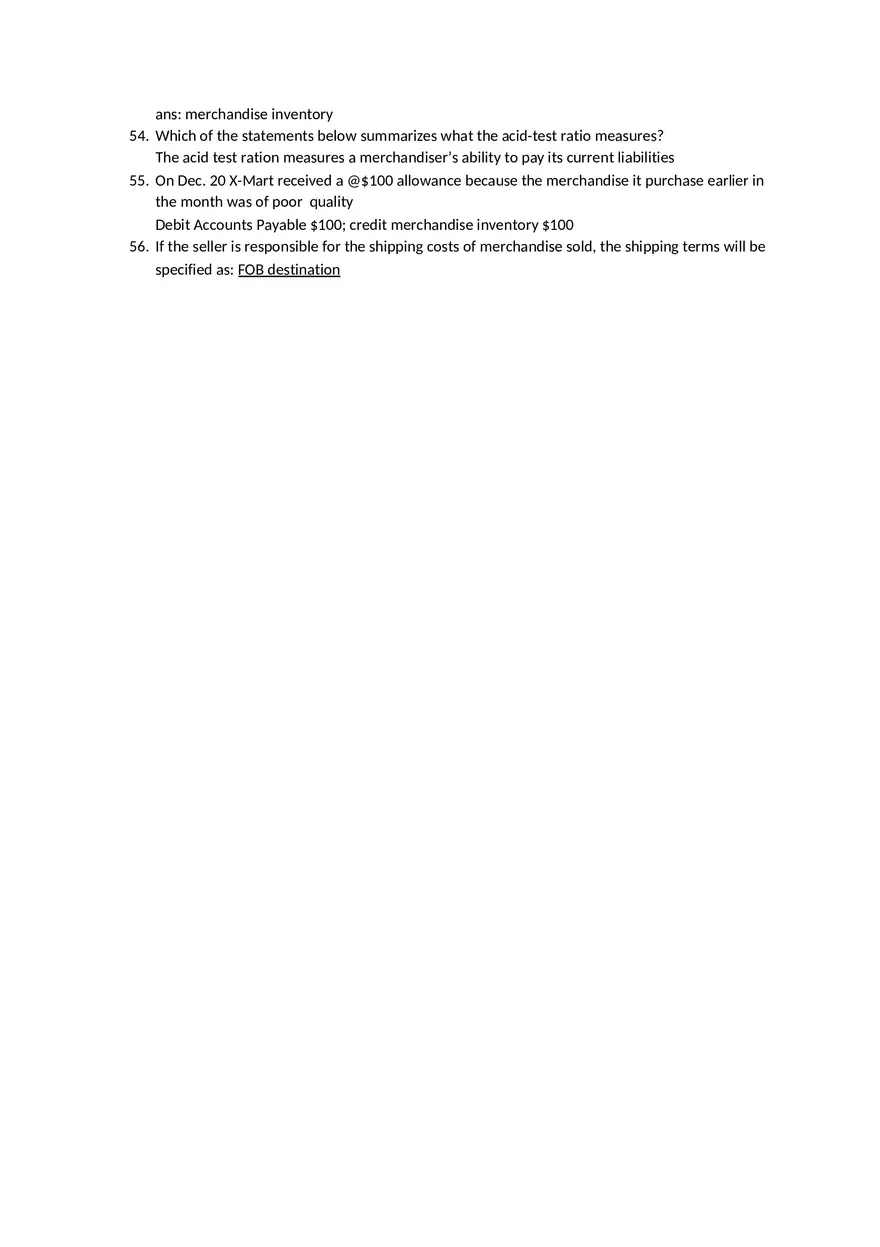 Determine Which of the Following Statements about Merchandise is Correct - Page 6