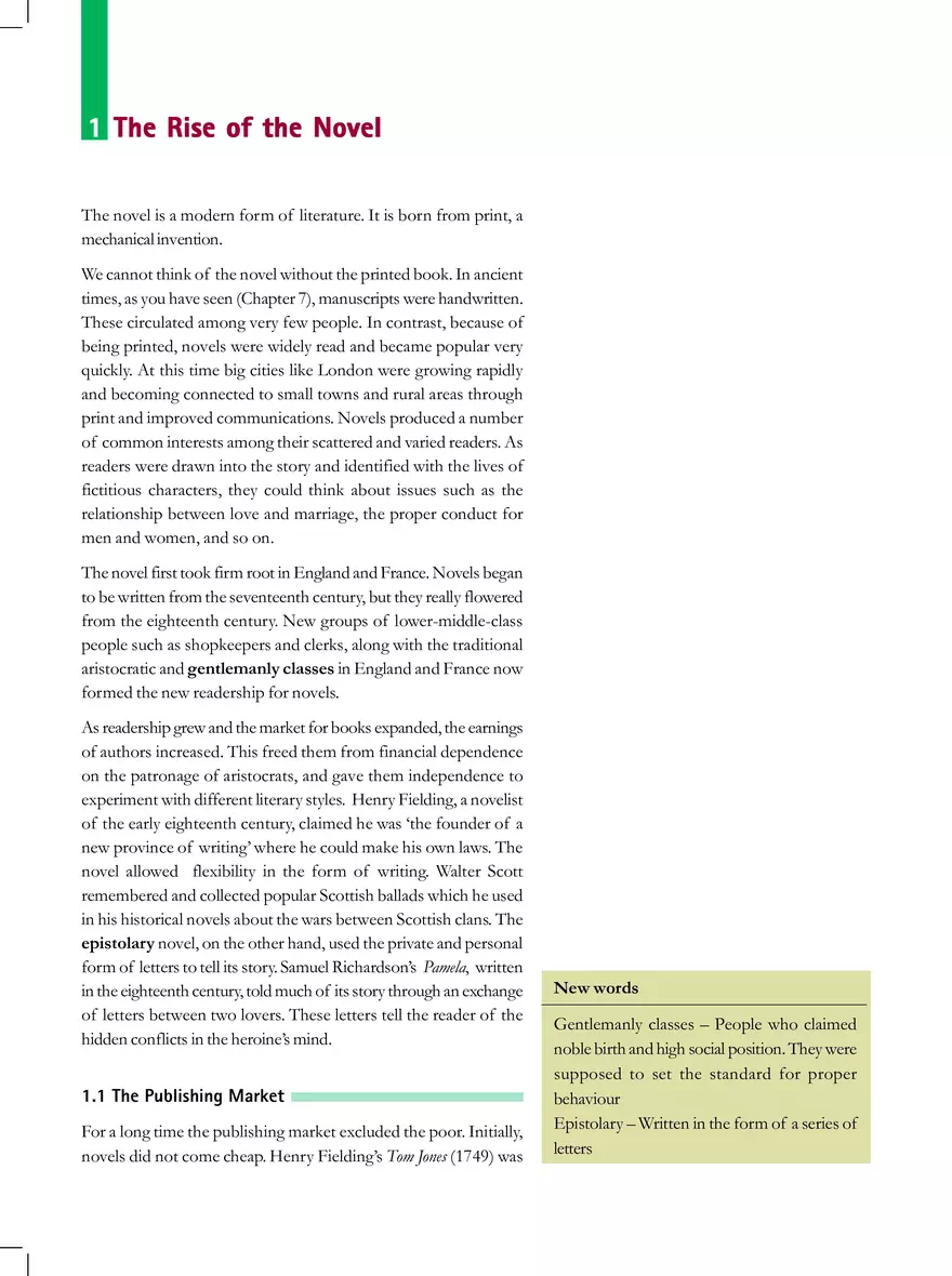 The Rise off the Novel - Page 1