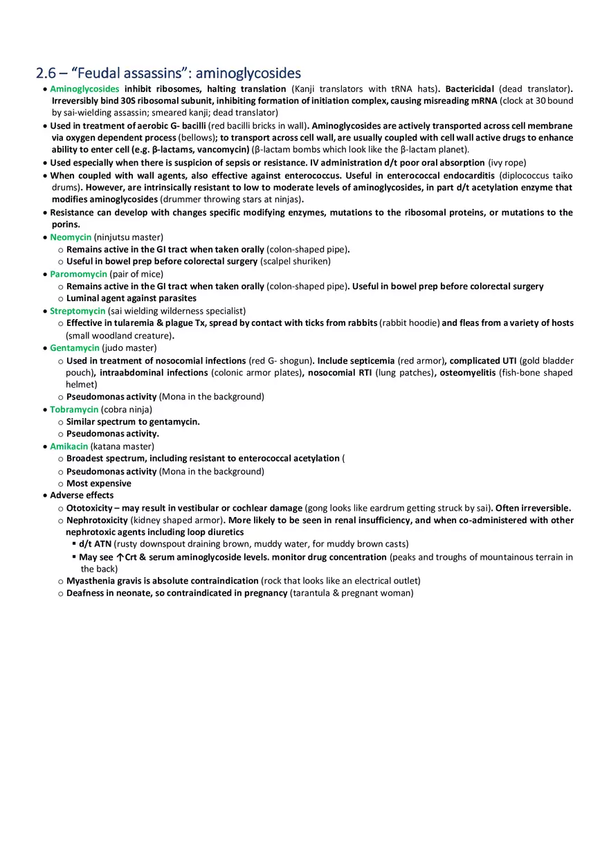 Feudal Assassins  Aminoglycosides - Page 1