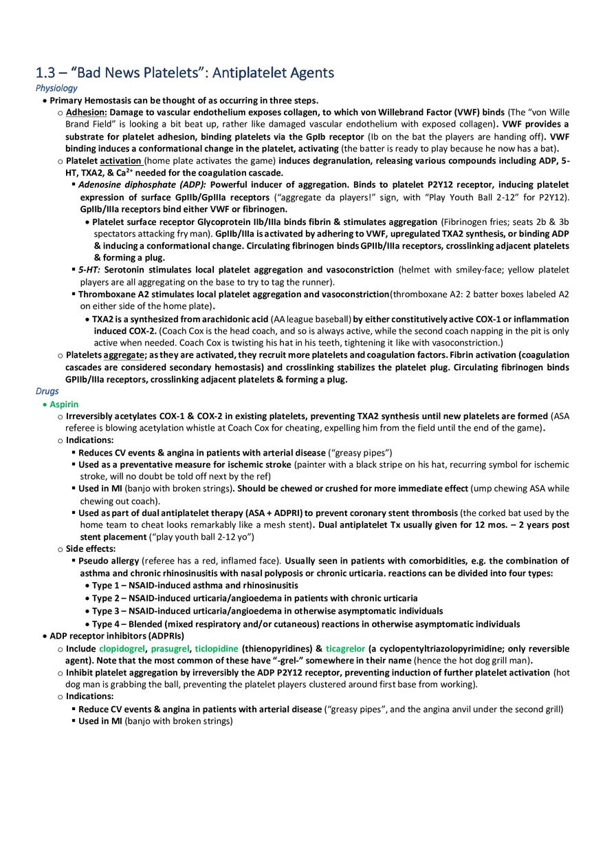 Bad News Platelets  Antiplatelet Agents - Page 1