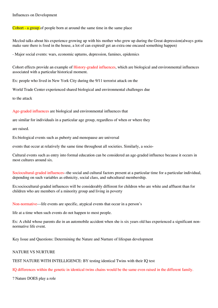 Orientation to Lifespan Development - Page 2